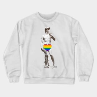 Gay Pride Statue of David Crewneck Sweatshirt